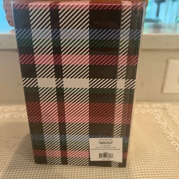 Vera Bradley Stacked Mug Set New in Box - Picture 4 of 13